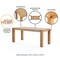 Manhattan Comfort Rectangle Dining Set of 7 W/ Paragon Chairs, 70.86 in L, American Solid Ash Wood 6-DT02DCCA05-OM - alternate 3